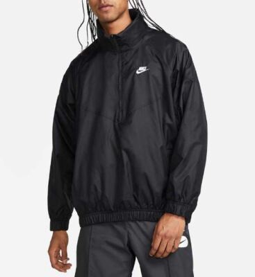 Nike Windrunner Anorak Jacket Windbreaker Mens (4911) Black Zip up