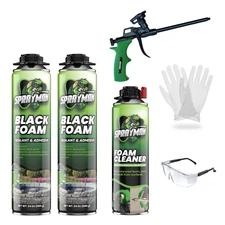 Sprayman Pro Black Gun Foam 24oz 2 Pack Pond Waterfall Landscaping Gun Incl. Set
