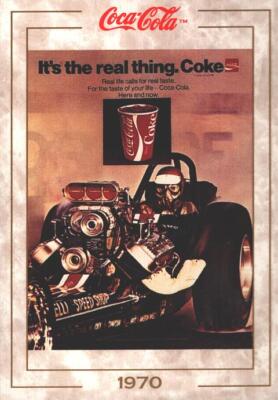 Coca-Cola USA Card No. 76 - It's the real thing 1970 - Trivia Card 1993 ed. Ma...