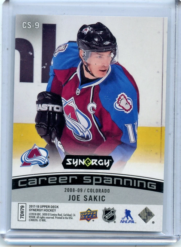  2017-18 Synergy Career Spanning #CS-9 Joe Sakic - Image 2 of 2