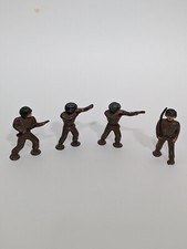 Vintage Rare Barclay Manoil Metal Toy Soldier - Infantry Soldier Lot Of 4