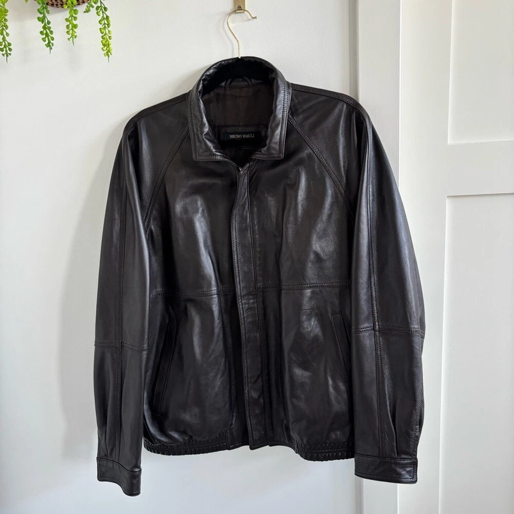 Bruno Magli Coats, Jackets & Vests Leather Outer Shell for Men for