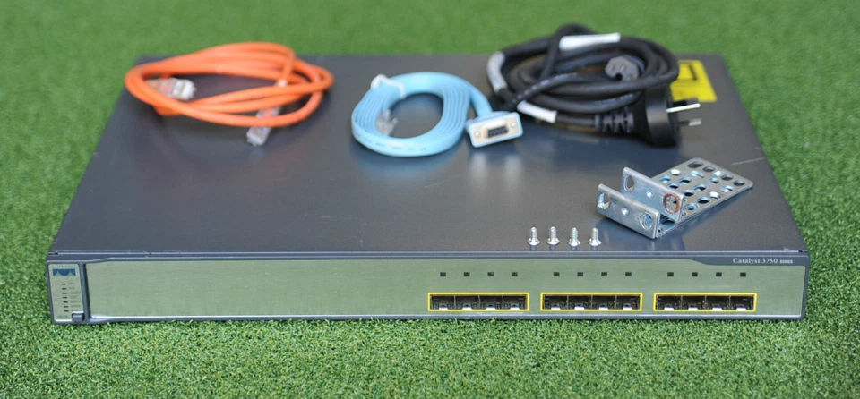 CISCO WS-C3750G-12S-S 3750G 12 Gigabit SFP Port Network Switch - 1YrWty / TxInv  - Image 3 of 3