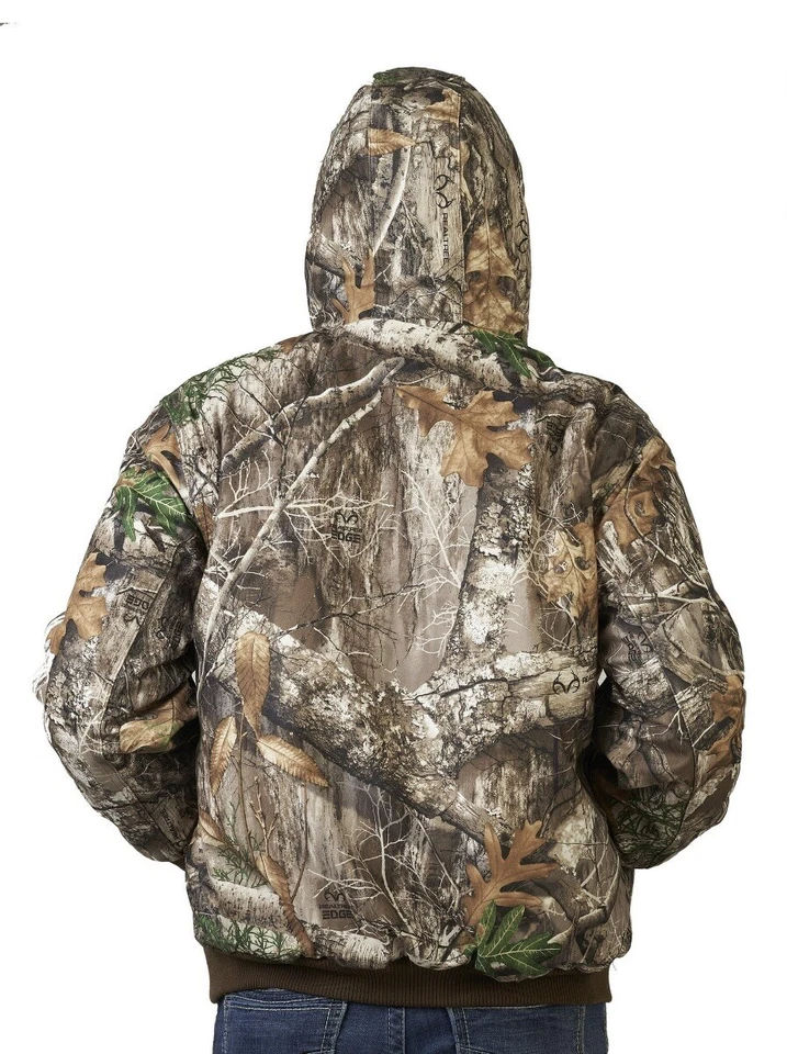 Realtree Edge Men's Mid-Length Reversible Work to Hunt Hooded Jacket, Size 3XL - Image 4 of 4