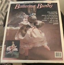 Daisy Kingdom Ballerina Bunny with fabric and instructions Sealed