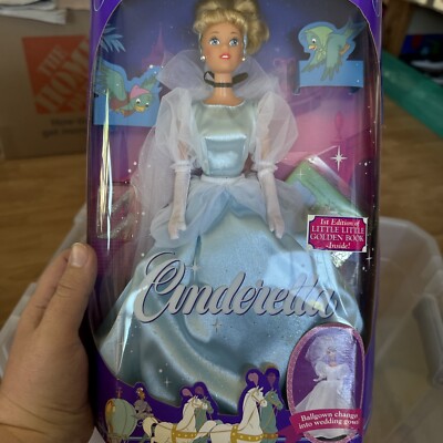 Mattel 1991 Disney Classics Cinderella Barbie Doll 1st Edition New