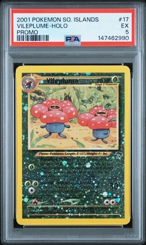 2001 POKEMON SOUTHERN ISLANDS PROMO #17 VILEPLUME-HOLO PSA 5