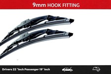 ONE PAIR OF WINDSCREEN WIPER BLADES 22" INCH 19" INCH SET OF 2 550/475mm