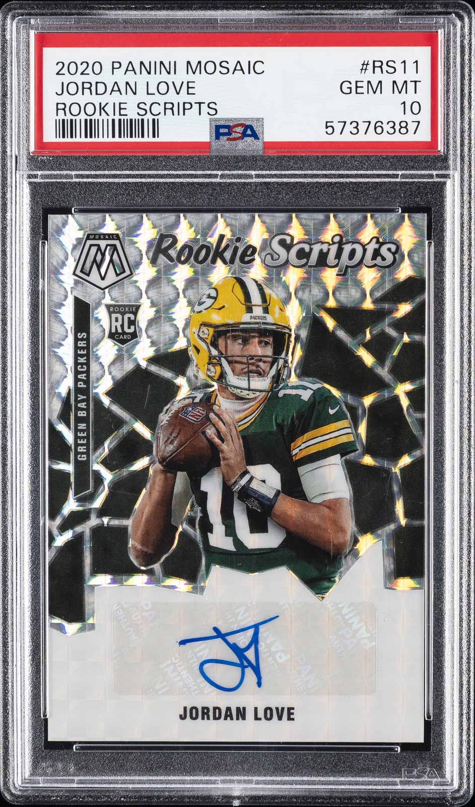 Jordan Love Panini Mosaic Rookie Scripts #RS11 Base