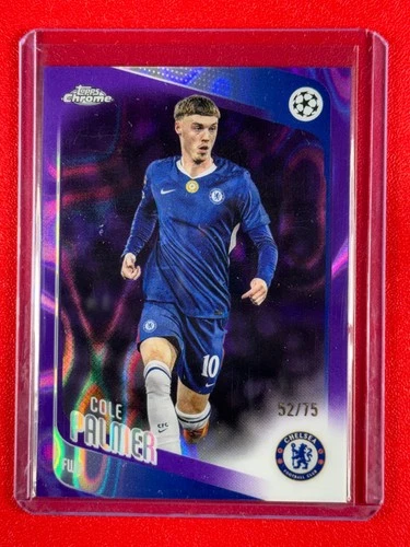 2025-26 Topps Chrome UEFA Club Competitions Cole Palmer #118 Purple Lava /75