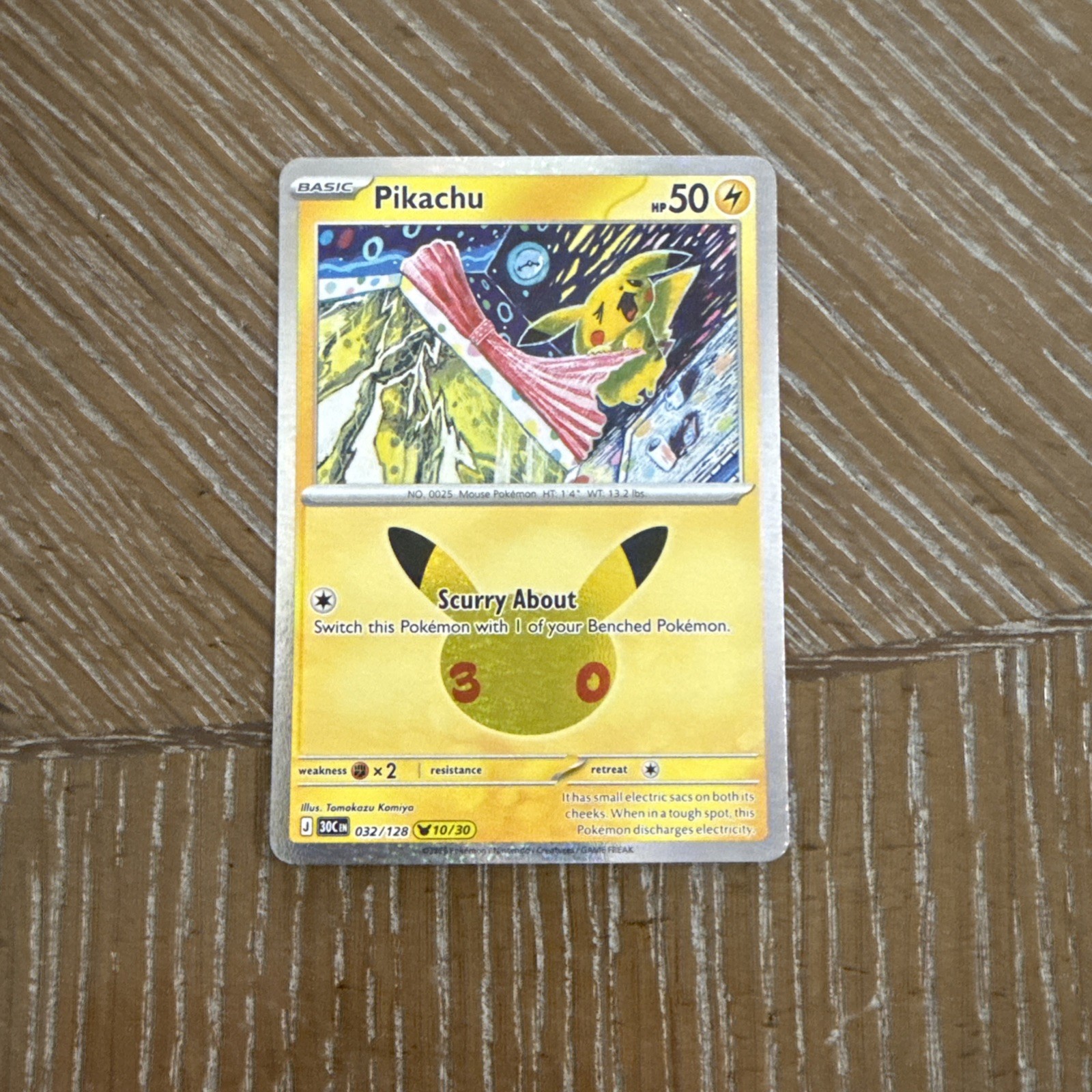PokeMon 30th Celebration Pikachu 10/30