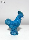 Late Qing to Republic Period Peacock-Blue Glazed Rooster Figure