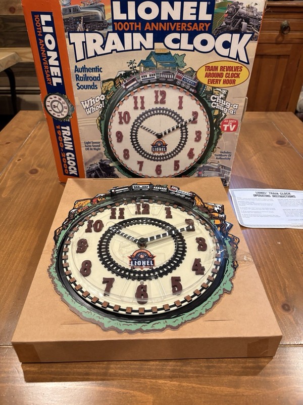 Lionel  100th Anniversary Train Clock
