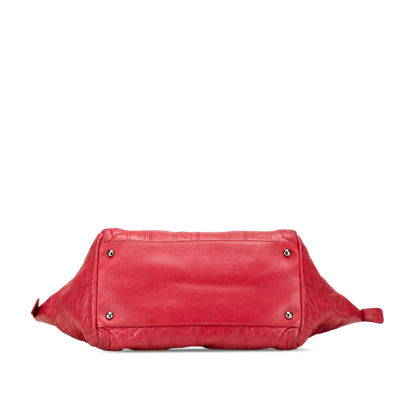 Authenticated Chanel Lambskin Square Stitched Lax… - image 3