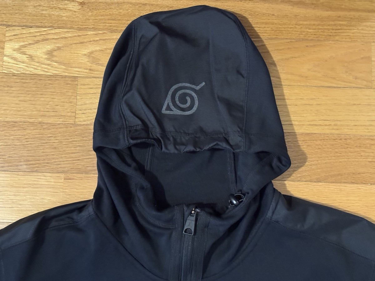 New XL Nike Air Jordan Zion Naruto Full Zip Fleece Hoodie Black
