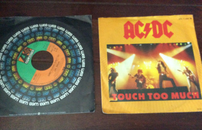AC/DC [2 Single Vinyl] Baby Please Don't Go / Jail Break PRO 171 + Tuch too Much