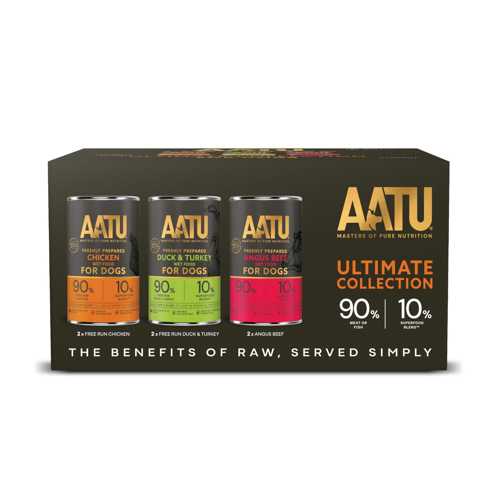 AATU Adult Wet Dog Food Variety Multipack 6 X 400G - Image 2