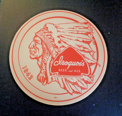 Iroquois Beer & Ale Tray Liner Paper 2 Sided Buffalo NY