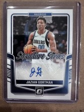 2024-25 Panini Donruss Optic Jazian Gortman Signature Series Auto SS-GOT Mavs