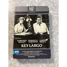 Key Largo Betamax NOT VHS Movie 1948 1975 Humphrey Bogart Lauren Bacall B W