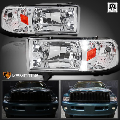 #ad Fits 1994 2001 Dodge Ram 1500 2500 3500 LED Strip Headlights Corner Signal Lamps $78.38