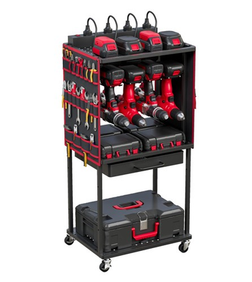 #ad Power Tool Organizer Cart with 8 Outlets Charging Station Tools Storage Cart... $68.30