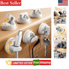 6 Pack Cord Holders Rotatable Magnetic Clips No-Residue Adhesive Cable Manage...