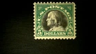 U S Stamps Scott 524 five dollar Franklin MNH PSE certificate cvv 340.00