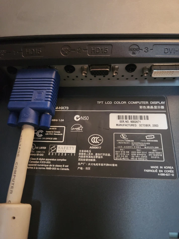 Sony SDM-HX73 LCD Monitor - Image 3 of 3