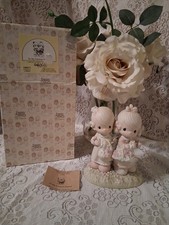 Vintage 1985 To My Forever Friend Girls Flowers Figurine Precious Moments 100072