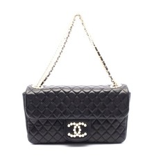 Chanel Westminster Matelasse Lambskin Shoulder Bag Women Black One Size