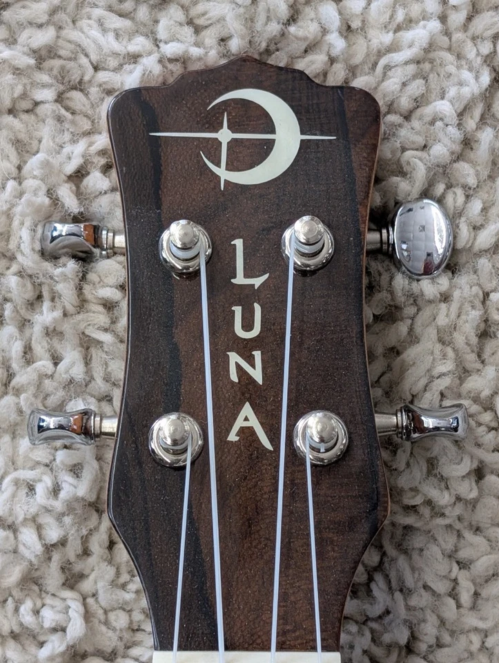 Luna Model UKE ZIRI S Exotic Ziricote Wood Soprano Size Acoustic Ukulele - Image 3 of 4