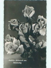 Old rppc FLOWERS SCENE Pretty Postcard : make an offer AB2323