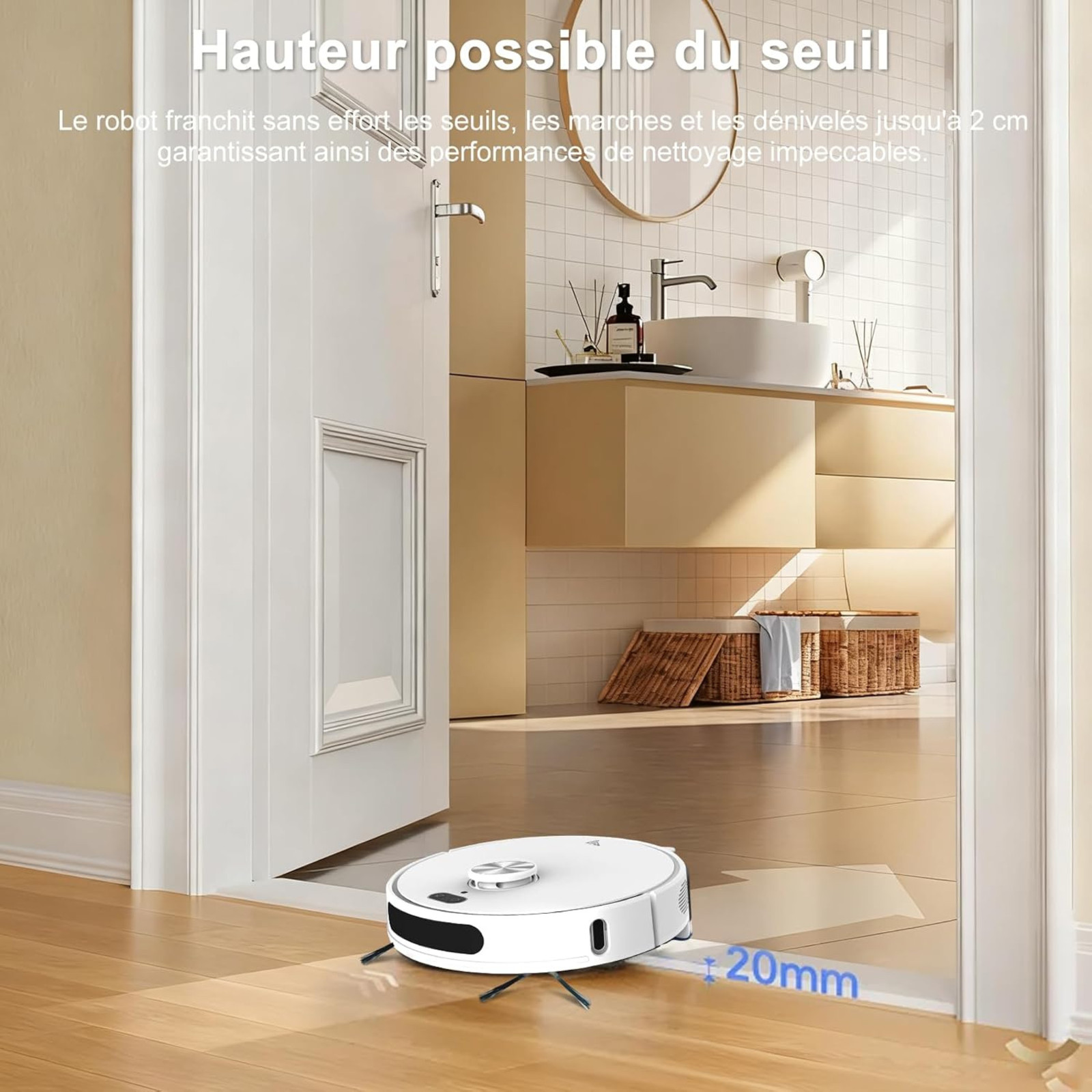 aspirateur robot cartographie laser – design et finitions
