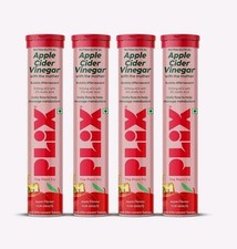 PLIX THE PLANT FIX Apple Cider Vinegar Weight Loss Tablets Pack 4 (AppleFlavour)