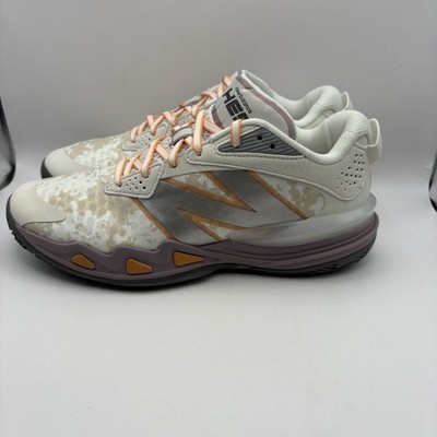 New Balance Hesi Low V2 Basketball Shoes Mens 10 Beige Purple FuelCell BBHSLAP2