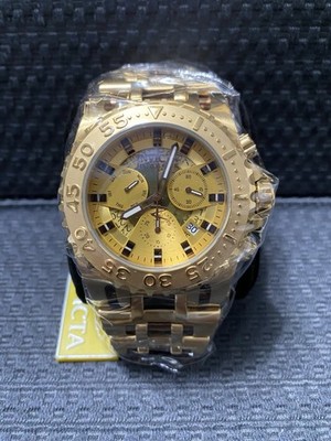 Invicta Reserve 50mm Chaos Coalition Forces Gold Label Quartz Watch Model #34608