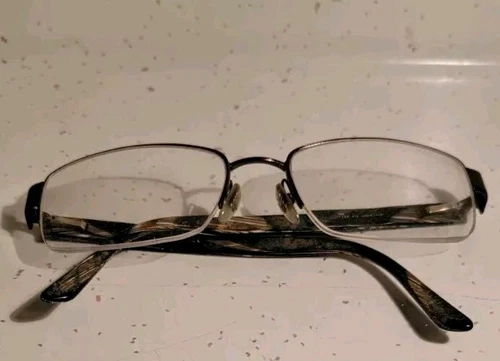 SALVATORE FERRAGAMO ITALY BROWN CAMO LIKE EYEGLASSES FRAME SEE PICS FOR #S