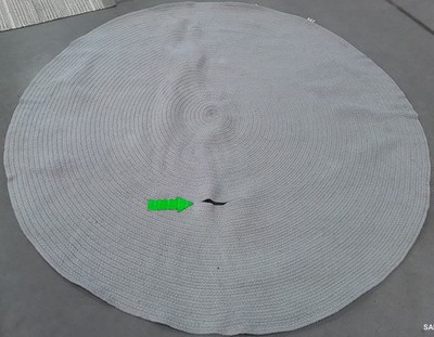 LIGHT BLUE 6'-0'' x 6'-0'' Broken Thread Rug, Reduced Price 1172782504 BRD176A-6R