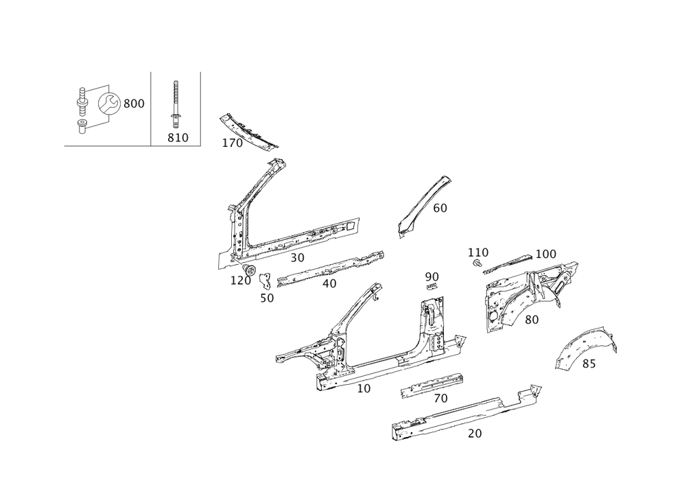 Genuine Mercedes-Benz Cover 207-690-04-30