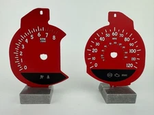 US Speedo Red Ford F-150 Gauge Face for Clusters 2020-2024 (8k Tachometer)