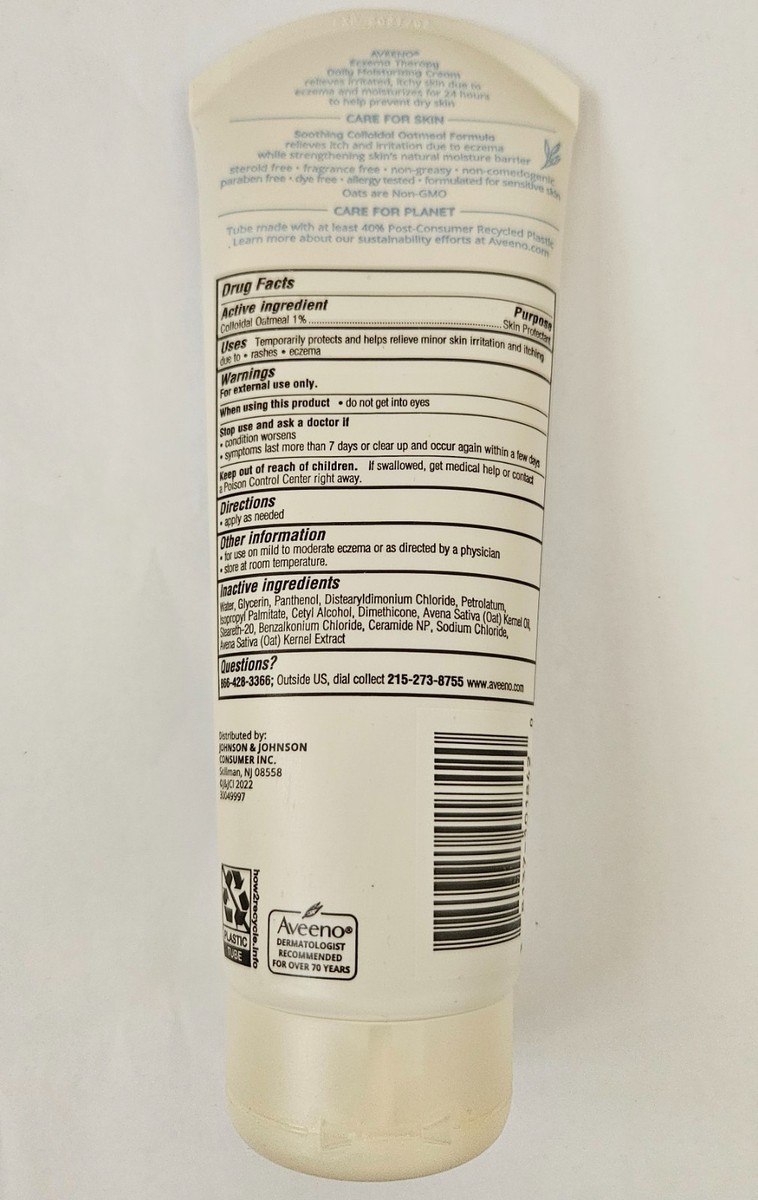 Aveeno Eczema Active Therapy Moisturizing Cream 206g | eBay