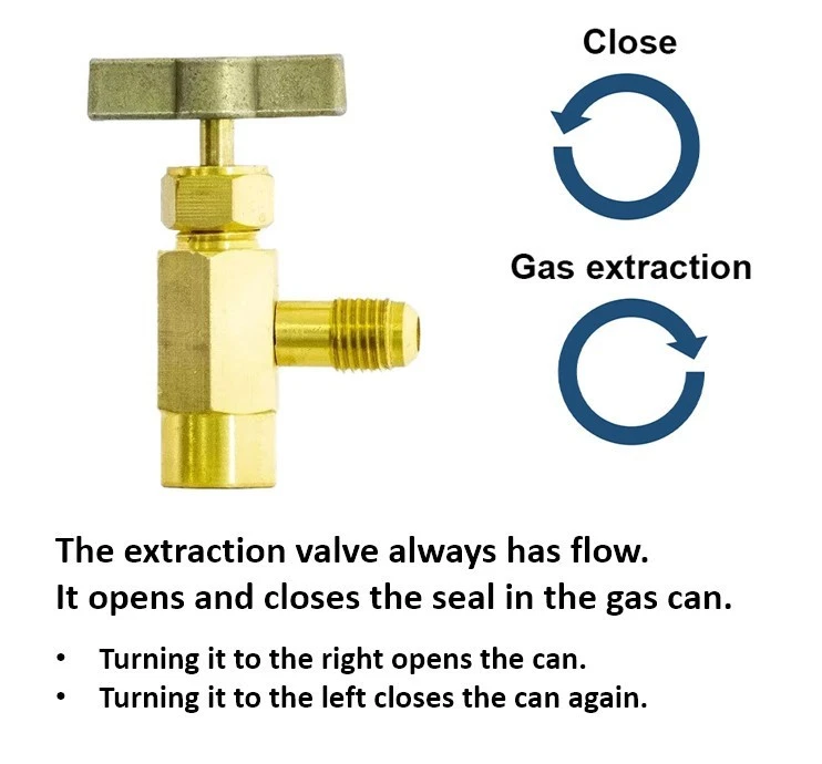 Refrigerant R600a - 420g 750ml Isobutane Disposable Can Optional Angle Valve; BPV31 - Image 3 of 4