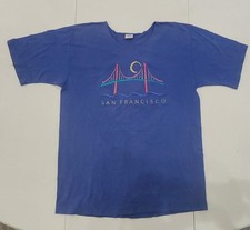Vintage 90s Crazy Shirts San Francisco Bridge T-Shirt Adult Size Large USA Made