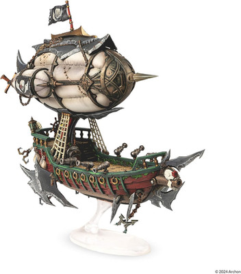 Deuslair Flying Pirates Airship Miniature for DND & RPG - Unpainted