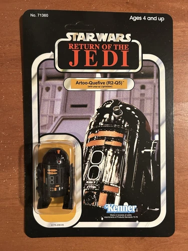 Custom R2-Q5 Vintage Kenner Style MOC Stan Solo Smith Lord Creation Pop Up Saber