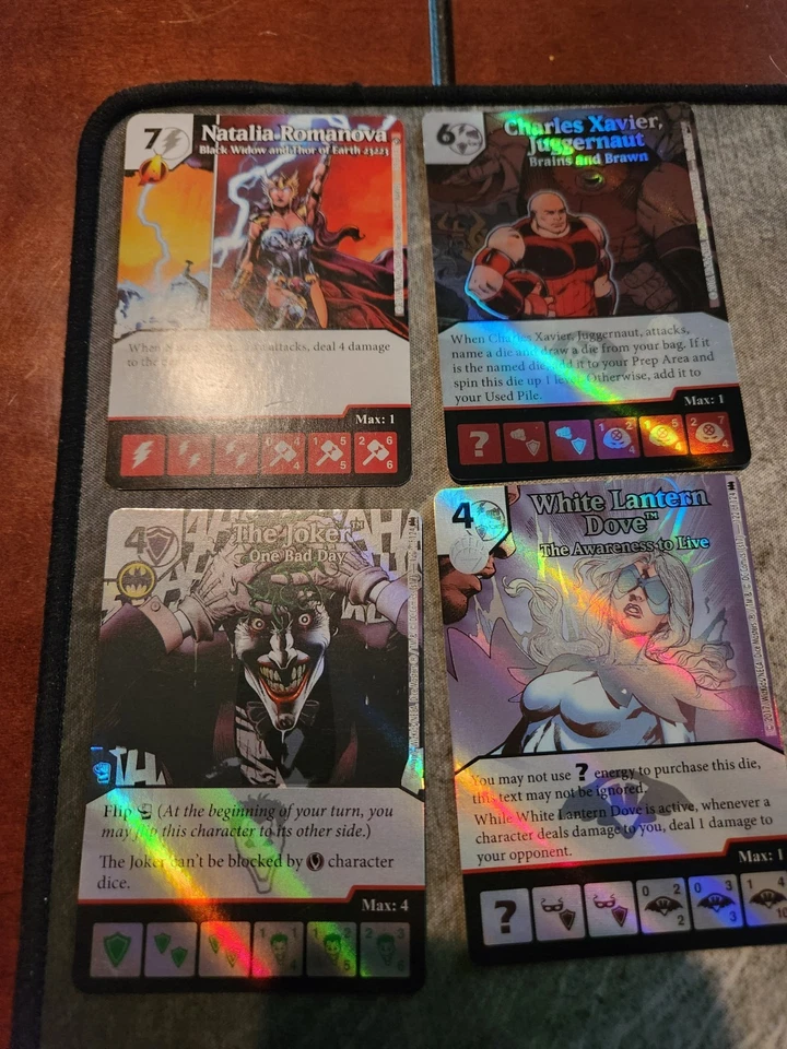 Dice Masters лот 400 + карты и кости, 40 редкая, 4 супер редкая, все, чтобы играть! - Изображение 2 из 4