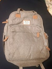 Ruvalino Large Multifunction Travel Diaper Bag Backpack Heather Gray YW168