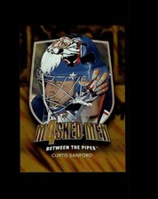 MM-42 Curtis Sanford 2011-12 Between the Pipes Masked Men 4 Gold Parallel