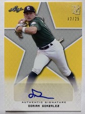 2020 LEAF PG NATIONAL SHOWCASE DORIAN GONZALEZ YELLOW AUTO 12/25